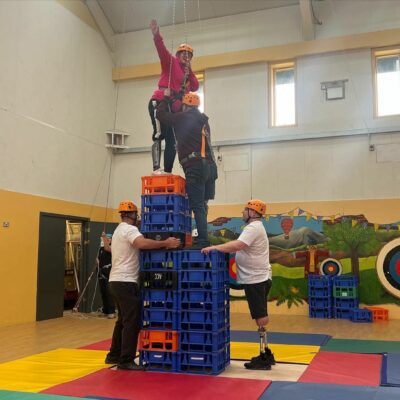 Amputation Foundation crate stacking weekend away