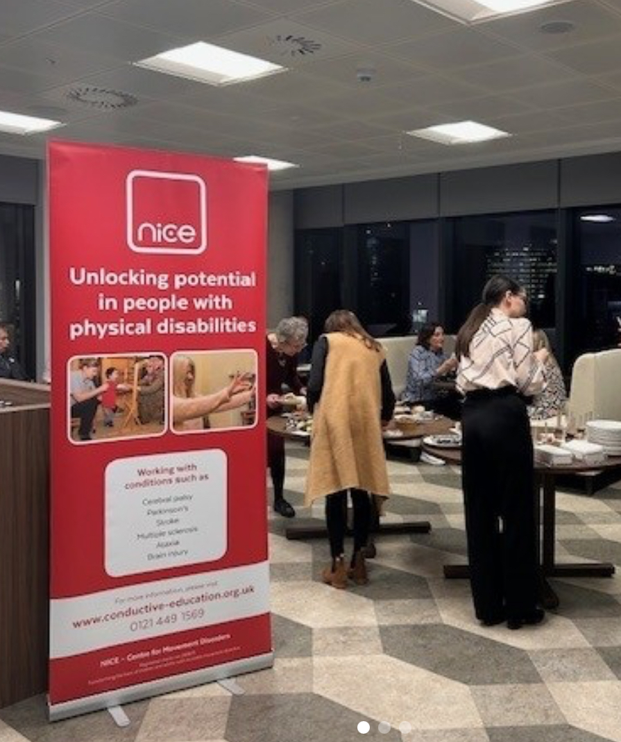 people milling around at nice reception