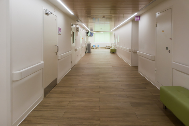 empty hospital corridor post-Thirlwall Inquiry