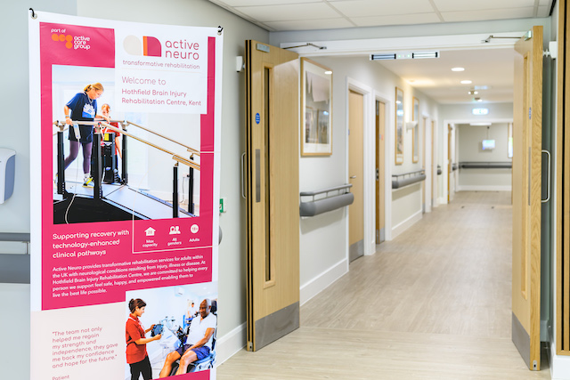 The corridor of hothfield neurological rehabilitation centre, where alex visited following his head injury claim