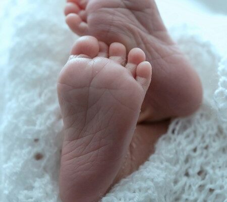 baby's foot representing ouh maternity investigation